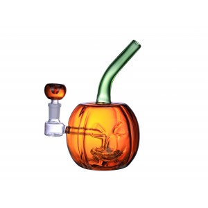 7" Smiley Pumpkin Water Pipe - [WPE-594]